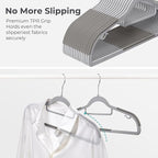 HOUSE DAY Plastic Hangers 100 Pack, Heavy Duty Hanger - Image 3