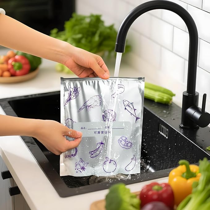 Reusable Aluminum Foil Food Storage Bags - Image 6