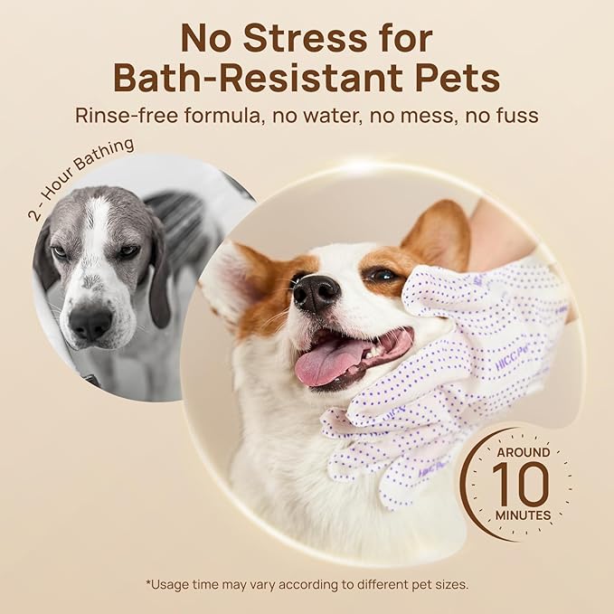HICC PET Glove Wipes Pro – Pet Cleaning Gloves - Image 8