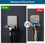 Diesisa Razor Holder for Shower + Adhesive Wall Hooks, Premium 304 Stainless - Image 5