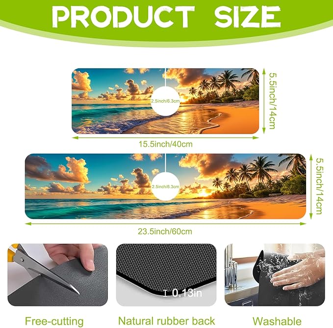 Kitchen Sink Splash Guard Faucet Mat Super Absorbent Fast Drying Mat Guard - Image 2