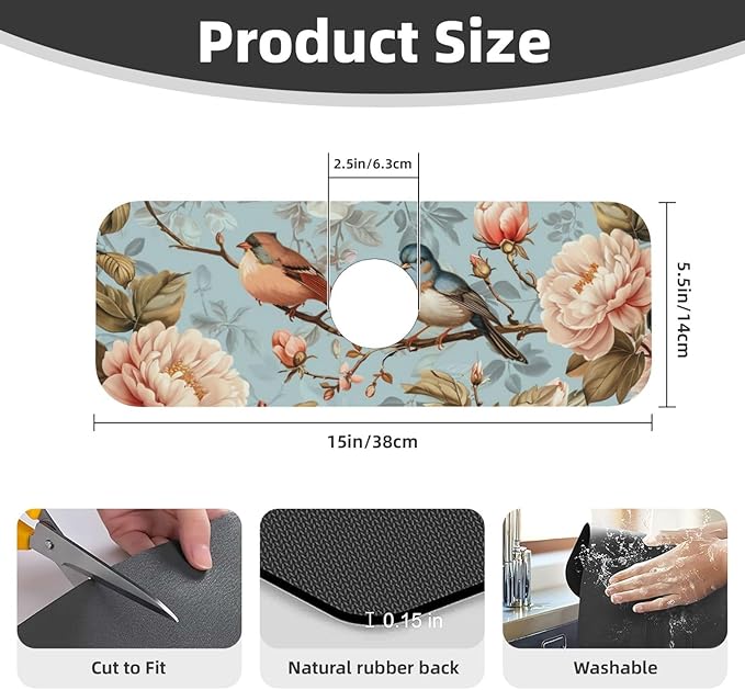 Faucet Draining Mat For Kitchen Sink - Image 2