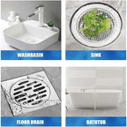 Disposable Hair Catcher Shower Drain Mesh Stickers, 35 Pack - Image 4