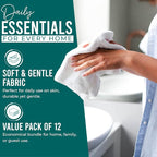 DAN RIVER 12 Pack Wash Cloths for Showering - Image 3