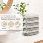 Nugilla Makeup Remover Cloths, 8 Packs Makeup Remover Towels Reusable Face Wash - Image 5