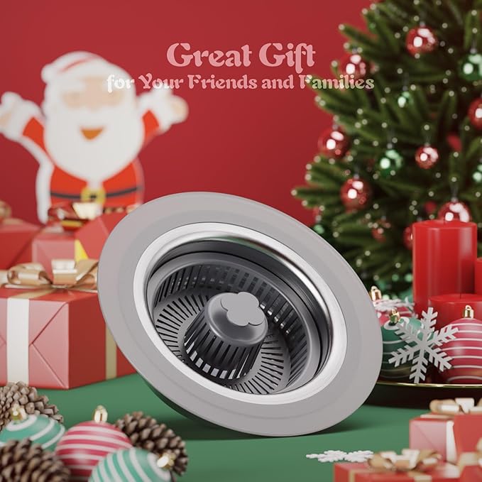 3 in 1 Kitchen Sink Drain Strainer and Stopper, 304 Stainless Steel Pop-up - Image 8