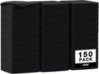AIDEA Microfiber Cleaning Cloth Black 150PK, Microfiber Towels by AIDEAHOME
