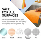 Swedish Wholesale Dishcloths Reusable 8" x 7" Sponge Cloths, Bulk 10 Pack of - Image 5