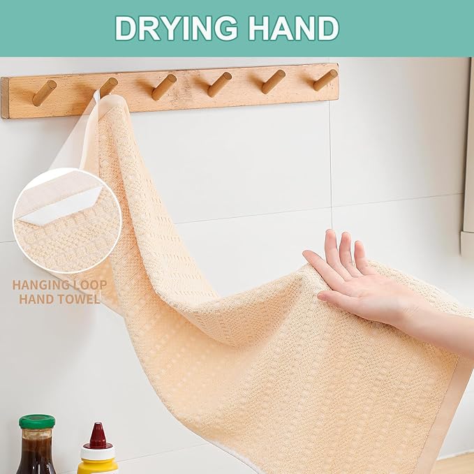 SALAS Kitchen Dish Towels, Bulk Cotton Kitchen Hand Towels, 16‘’ x 26‘’ - Image 3