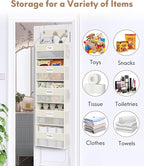 Over The Door Organizer Hanging, 2 Pack 5 Shelf Behind The Doors Storage - Image 6