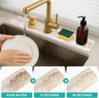 Large Stone Faucet Mat for Kitchen Sink Water Catcher Diatomite Quick Dry Stone - Image 2
