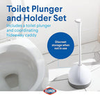 Clorox Toilet Plunger with Hideaway Caddy, Bathroom Accessories, Toilet - Image 2