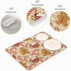 Christmas Gingerbread Man Candy Cane Dish Drying Mat - Image 4