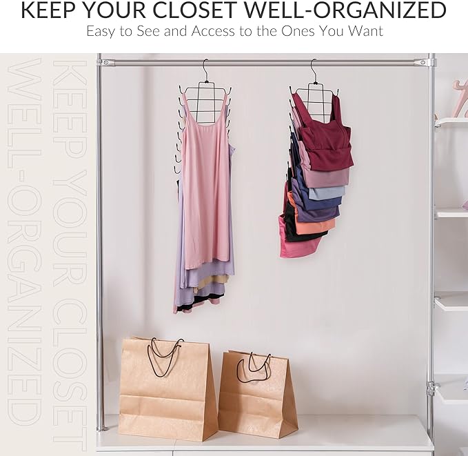 ZEDODIER 3 Pack Tank Top Hanger Space Saving, Bra Hangers - Image 5