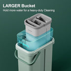 JOYMOOP Mop and Bucket with Wringer Set, Flat Squeeze Mop with Bucket, Dust Mop - Image 4