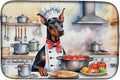 Caroline's Treasures DAC6240DDM Doberman Pinscher The Chef Dish Drying Mat by CarolinesTreasures