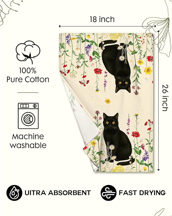 Flour Sack Kitchen Towels Set of 2-18x26 Cotton Dish Towels - Image 5
