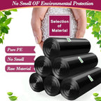 4 Gallon 180pcs Small Black Trash Bags Strong Garbage Bags, Bathroom Trash Can - Image 5