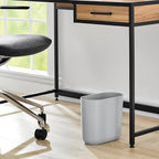 iDesign Small Slim Plastic Bathroom Trash Can, Garbage Can - Image 5