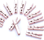 Mini Plastic Clips, 100 Pieces Rose Gold Photo Paper Pegs Clothespins Craft - Image 7