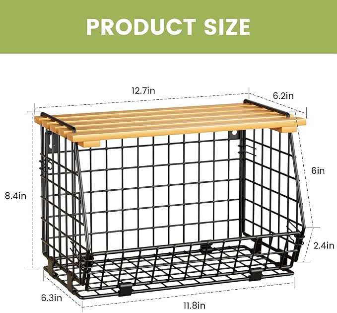 Wire Fruit Basket for Kitchen Storage: Hanging and Counter Basket for Vegetable - Image 7