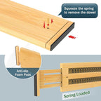 Lzerking Dresser Drawer Organizers 4.65" High, Adjustable from 12-17.5" Bamboo - Image 4
