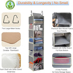 2 Pack Large-Sized Hanging Shoe Organizer 8-Shelf, Hanging Closet Organizer - Image 5