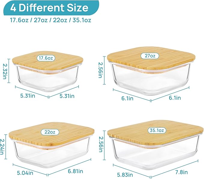 Vtopmart Glass Food Storage Containers - Image 6