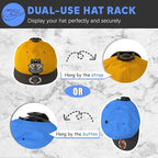 16 Pack Adhesive Hat Hooks for Wall, Strong Hat Rack for Baseball Caps - Image 3