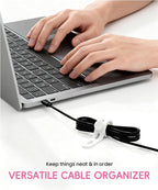 25Pack Silicone Cable Ties, Reusable Cord Organizer - Image 4