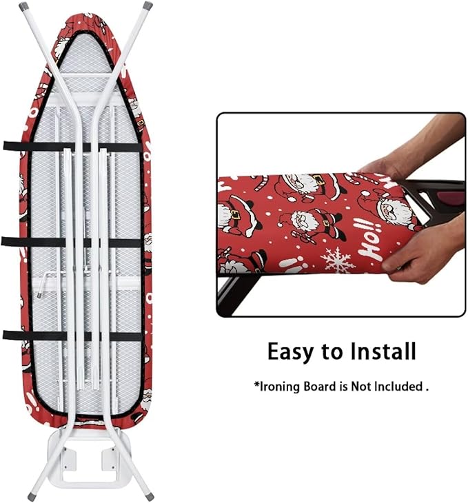 ZDCUSTOM HoHoHo Santa Claus Ironing Board Cover Christmas Theme 52"x13" Iron - Image 4