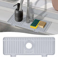 Kitchen Sink Splash Guard, Silicone Faucet Guard & Draining Mat, 10° Large by Amerner