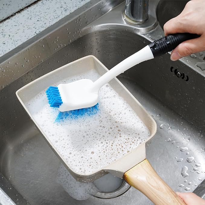 Dish Brush Set of 3 with Water Bottle Brush, Dish Scrub Brush and Scrubber Brush - Image 9