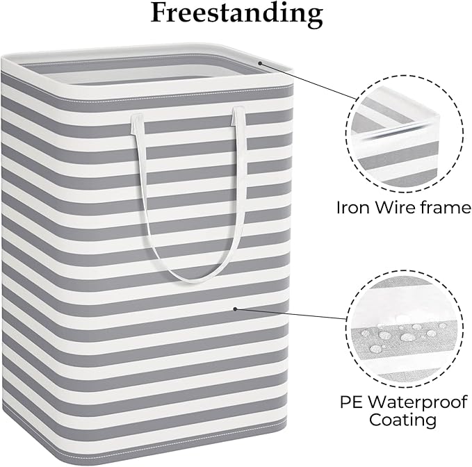 StorageRight Laundry Basket Hamper Large Collapsible Laundry Hamper - Image 3