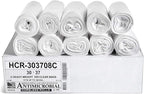 Aluf Plastics High Density Trash Bags, 30 Gallon, 8 Micron, by AlufPlastics