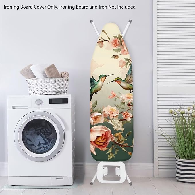 Bird Flowers Iron Board Cover Scorch Resistant Heat Insulation Ironing Board - Image 3