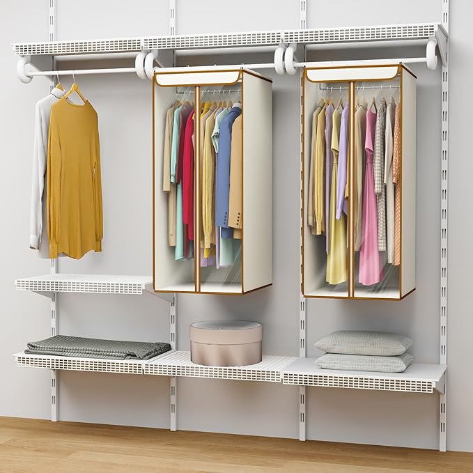 Univivi Garment Bags for Hanging Clothes, Large Clothes Storage Bags Closet - Image 6