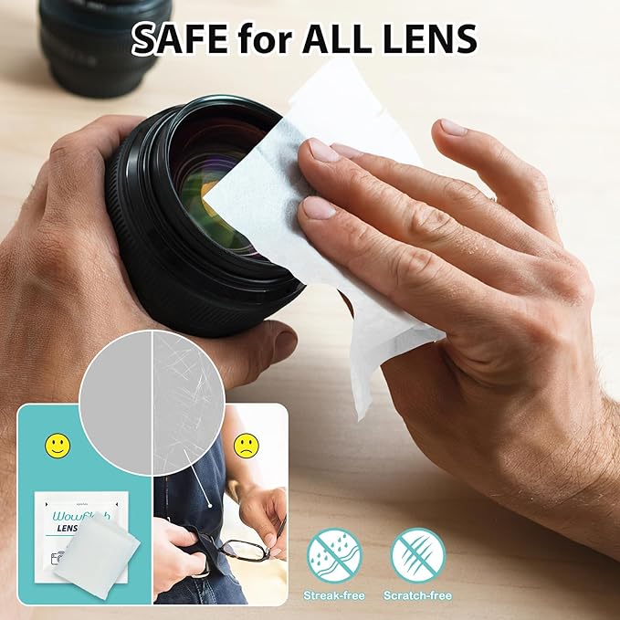 400 Count Lens Wipes for Eyeglasses, Eyeglass Lens Cleaning Wipes Pre-moistened - Image 3