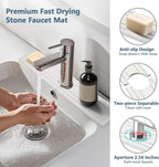 Faucet Mat for Kitchen Sink, Rapidly Absorbing Diatomite Fast Drying Stone - Image 4