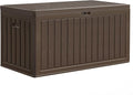 YITAHOME 90 Gallon Large Deck Box with Side Handles, Outdoor Double-Wall Storage for Patio Furniture Cushions, Garden Pool Accessories, Waterproof & Lockable by YITAHOME