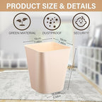 Hoolerry 9 Pieces Garbage Can 2 Gallon Small Trash Cans Bulk Bathroom Trash Bin - Image 2