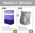 2-Pack Foldable Laundry Basket, Large Laundry Baskets - Image 3