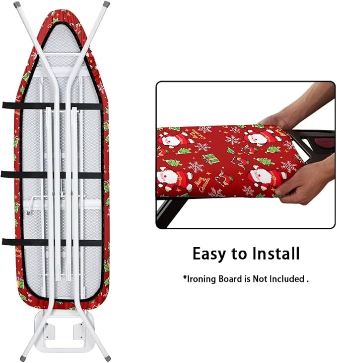 Christmas Cute Santa Claus Ironing Board Cover Standard Ironing Board Cover - Image 4