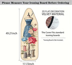 Nuxovilar Vintage Sewing Elements Ironing Board Cover& Floral Design, This - Image 4