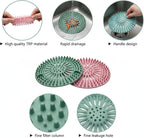 Silicone Drain Hair Catcher 5-Pack – Flexible TPR Drain Strainer & Cover - Image 7