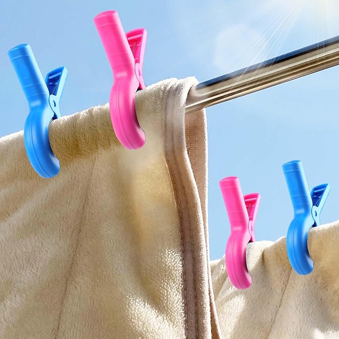 8 Pcs Beach Towel Clips for Beach Chairs, Towel Holder for Beach Chair Pool - Image 7