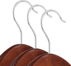 Casafield - 40 Walnut Wooden Suit Hangers - Premium Lotus Wood - Image 2