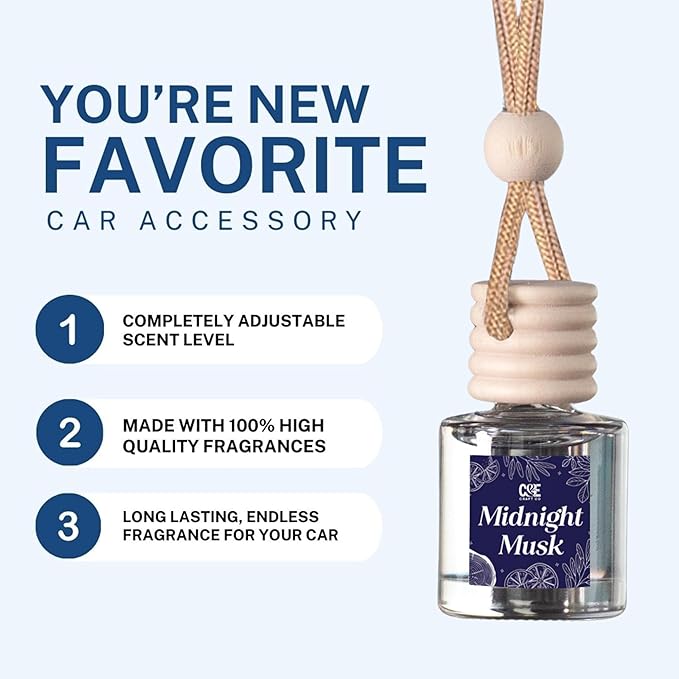 CANDECraftCo Car Air Hanging Fragrance Oil, Car Auto Freshener - Image 6