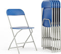 Flash Furniture Hercules Series Plastic Folding Chair - Blue - 6 Pack 650LB Weight Capacity Comfortable Event Chair-Lightweight Folding Chair by FlashFurniture