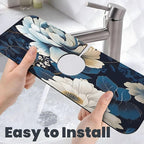 Unique Flower Pattern Kitchen sink faucet pad, strong water absorption - Image 6